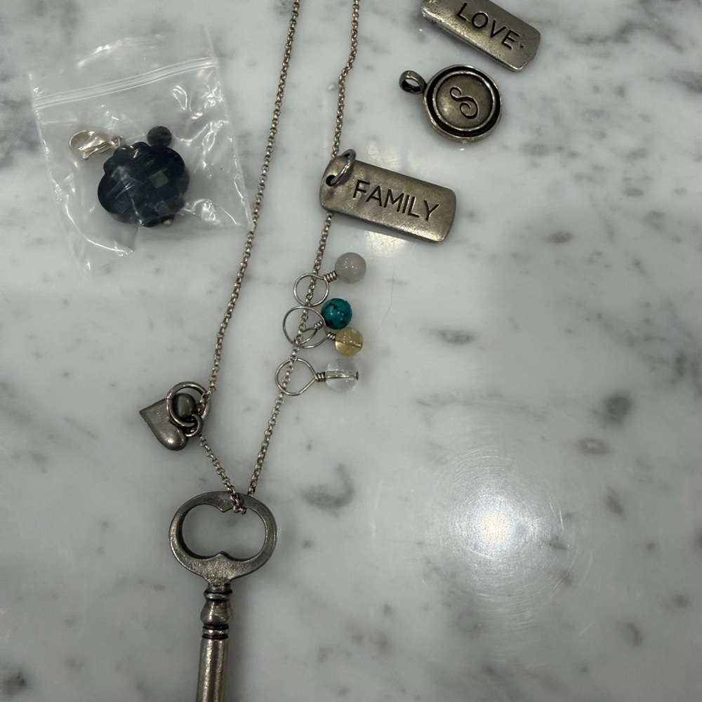 Origami owl dangle charm necklace - Picture 5 of 9